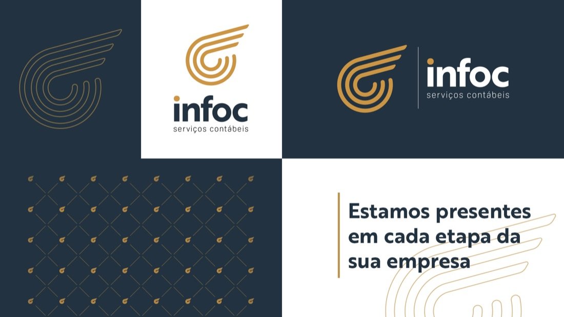 Moodboard da identidade Infoc, contabilidade